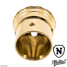 Load image into Gallery viewer, Brass Ribbed Muffler End for 1-3/4&quot; (45mm) Pipe