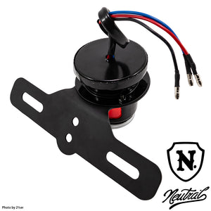 Lucas MT110 replica tail lamp with number base, general purpose 12V bulb type