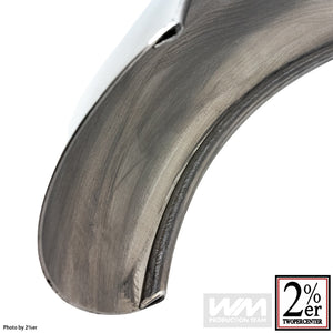 Plain Aluminum Front Fender - 110mm Width
