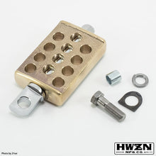 Load image into Gallery viewer, HWZN Drilled Kicker Brass Plated Drilled Kick Pedal [Brass]