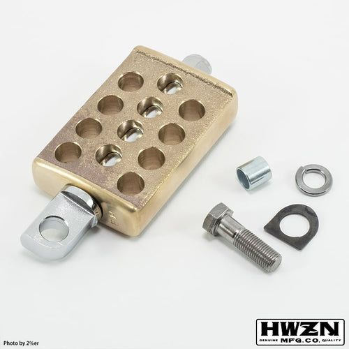 HWZN Drilled Kicker Brass Plated Drilled Kick Pedal [Brass]