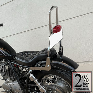 License plate adapter for sissy bar