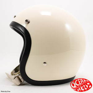 Ocean Beetle Helmet 500TX-2 Ivory  White Strap