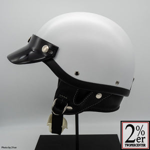 2%er Special Order Matte White OCEANBEETLE Shorty 4 Helmet