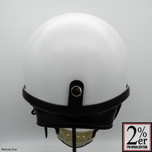 Load image into Gallery viewer, 2%er Special Order Matte White OCEANBEETLE Shorty 4 Helmet