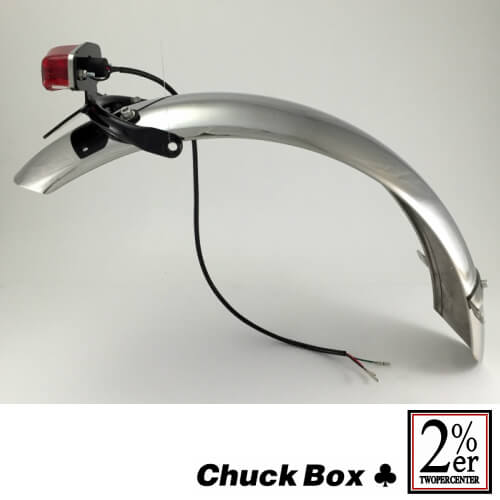 CHUCK BOX Rear Loop Frame Short Fender Stainless Steel for SR400/SR500