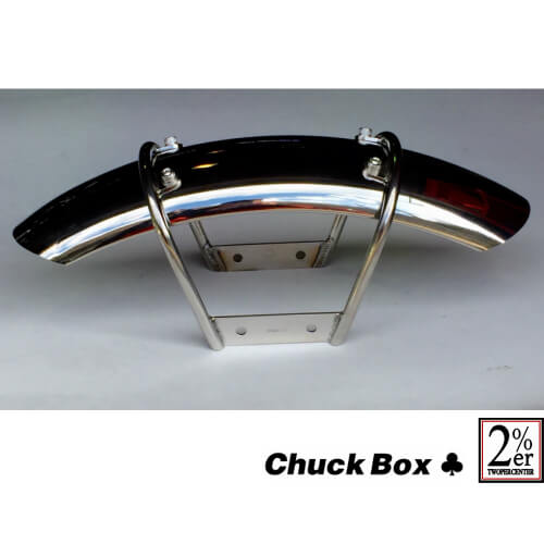 CHUCK BOX Front short fender Stainless steel for SR400/SR500